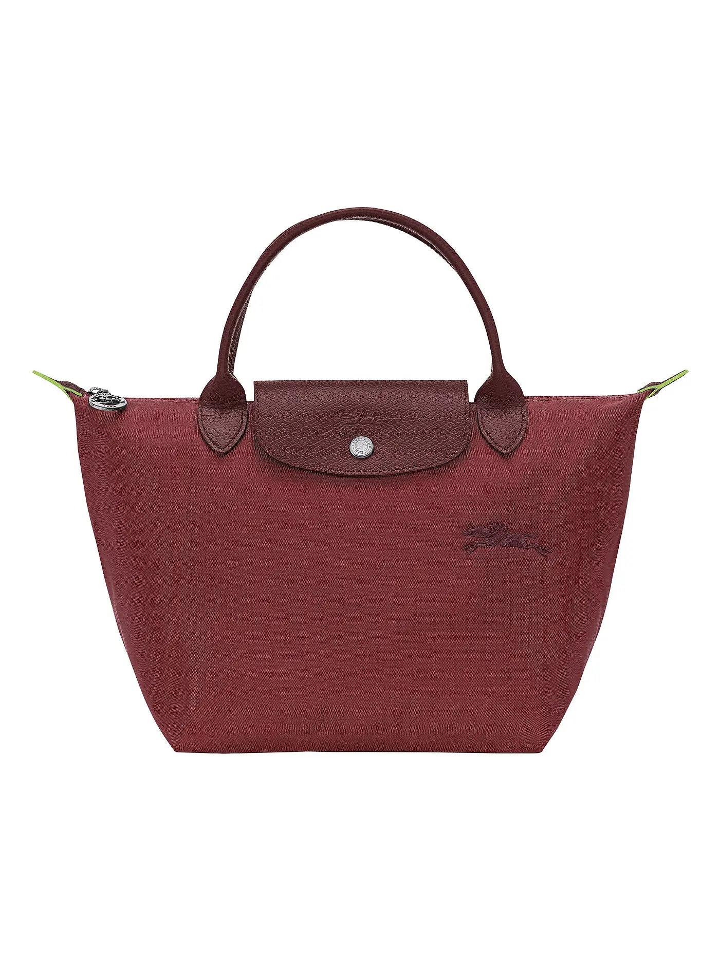 LONGCHAMP | Le Pliage  Green Handtasche Small, Graphite | dunkelrot